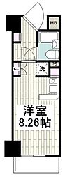 ペルソナージュ横浜 ワンルームの間取図画像
