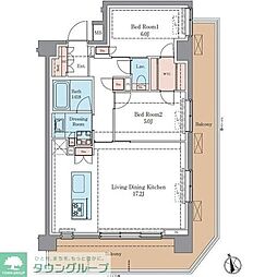 LUXENAプラスPAWS藤沢 2SLDKの間取図画像