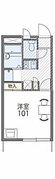 レオパレスJUNA鵠沼 1Kの間取図画像