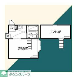 アルカディア湘南 ワンルームの間取図画像
