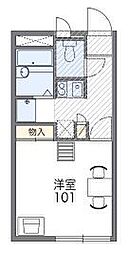 レオパレス羽鳥弐番館 1Kの間取図画像