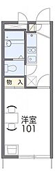 レオパレスシャルマン 1Kの間取図画像