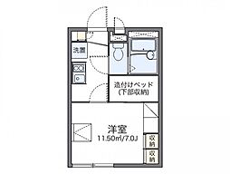 レオパレスガーデン 1Kの間取図画像