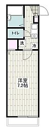 稲村ヶ崎シーサイドヒルズ 1Kの間取図画像