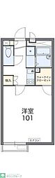 レオネクストサンセール 1Kの間取図画像