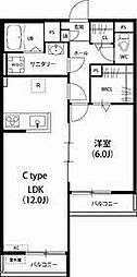 リブリ・プランタン 1LDKの間取図画像