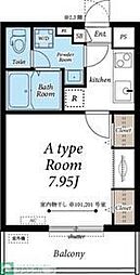東武東上線 みずほ台駅 徒歩12分の賃貸マンション 1階1Kの間取り