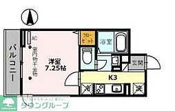 グラナーダ K 3階1Kの間取り