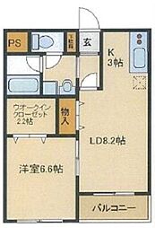 エクセレンテ 1LDKの間取図画像