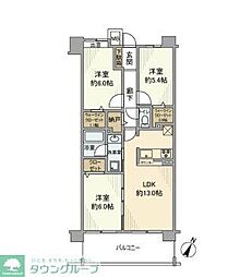 グランシエロ朝霞台シエナの丘 3LDKの間取図画像