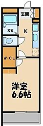 レオパレスレジデンス高橋 1Kの間取図画像