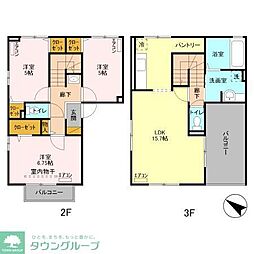 フローレンス2 3LDKの間取図画像