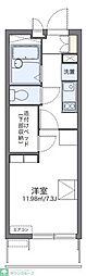 レオパレスNeeds 1Kの間取図画像