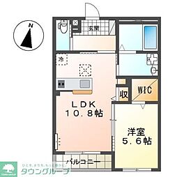 コイトハイツ 1LDKの間取図画像