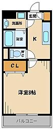 エルパライソ 1Kの間取図画像