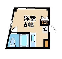 ベルハイツ入間 ワンルームの間取図画像