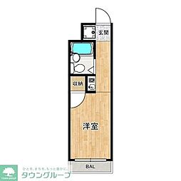 福田マンション 3DKの間取図画像