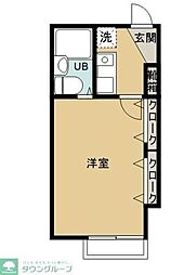 グリーンサンチュリー 1Kの間取図画像