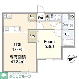 エテルノヴァローレ川越 1LDKの間取図画像