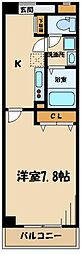 ボンクラージュ 1Kの間取図画像