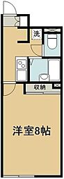 レオネクストSunShine1 1Kの間取図画像