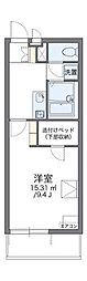 レオパレスあおば 1Kの間取図画像