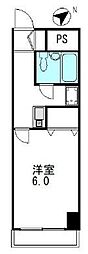 ミパラシオ 1Kの間取図画像