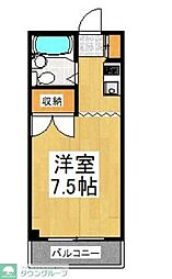 パステルハウス ワンルームの間取図画像