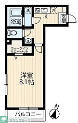 リベルタIV 1Kの間取図画像
