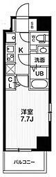 N-stage西所沢 1Kの間取図画像