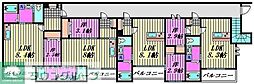 川越市南台2丁目アパート 1LDKの間取図画像