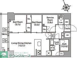 間取図画像 2SLDK