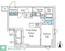 ＳＯＬＡＳＩＡｒｅｓｉｄｅｎｃｅ亀戸 3階1LDKの間取り