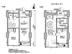 東雲キャナルコートCODAN11号棟 6階3LDKの間取り