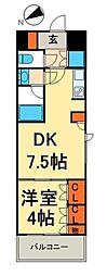 間取図画像 1DK