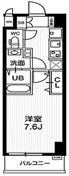 N-Stage亀戸II 5階1Kの間取り