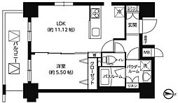 レクシード両国駅前 10階1LDKの間取り