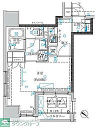 クレイシア日本橋水天宮前 3階1Kの間取り
