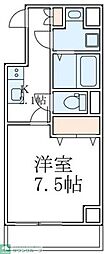 GRANPASEO菊川2 1Kの間取図画像