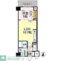 江東区枝川3丁目マンション 1LDKの間取図画像