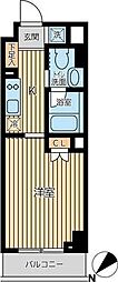 オーキッドレジデンス蔵前2 1Kの間取図画像