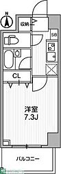 アーデン両国 1Kの間取図画像