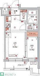 東京八広THESKYレジデンス 1LDKの間取図画像