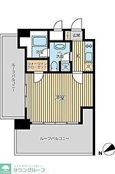 プラティーク清澄白河 1Kの間取図画像