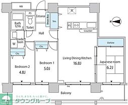 セルリアンホームズ勝どき 3LDKの間取図画像