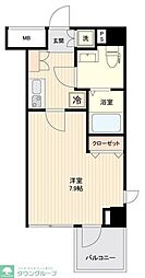 ルノンキュール 1Kの間取図画像