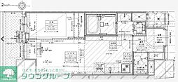 Garden Xavis木場 1LDKの間取図画像
