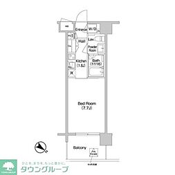 コンフォリア南砂町 1Kの間取図画像
