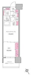 レジディア門前仲町プレイス 1DKの間取図画像