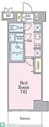 リビオメゾン南砂町 1Kの間取図画像